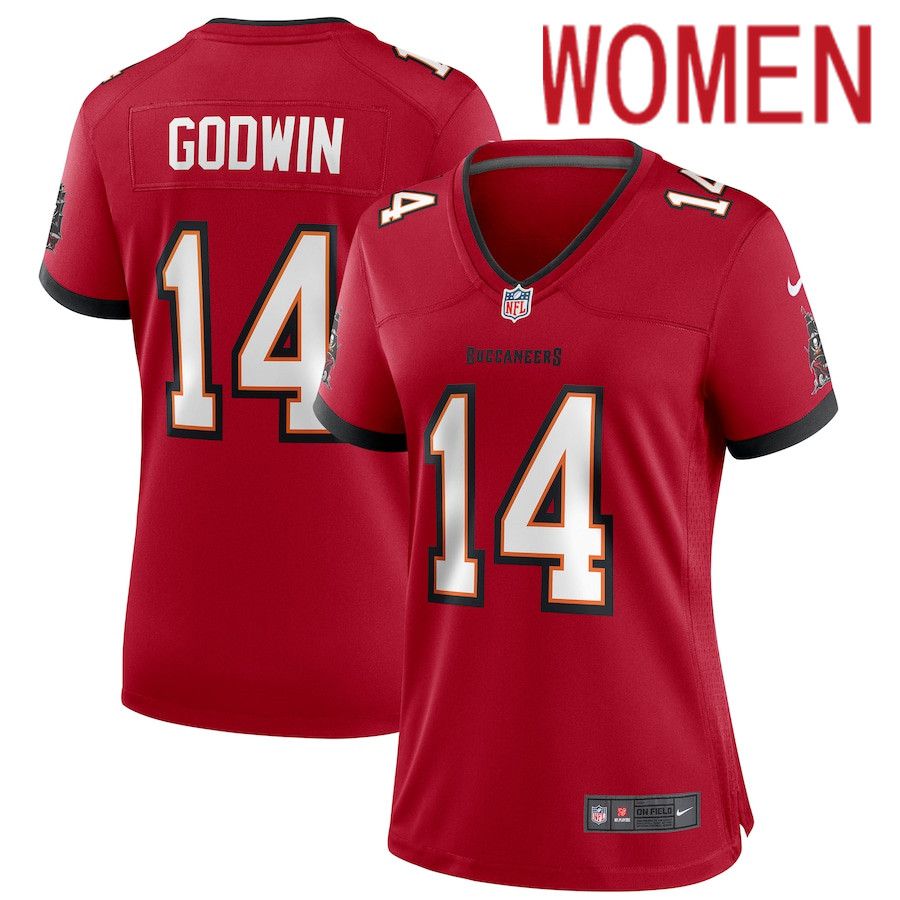 Women Tampa Bay Buccaneers #14 Chris Godwin Nike Red Game Player NFL Jersey